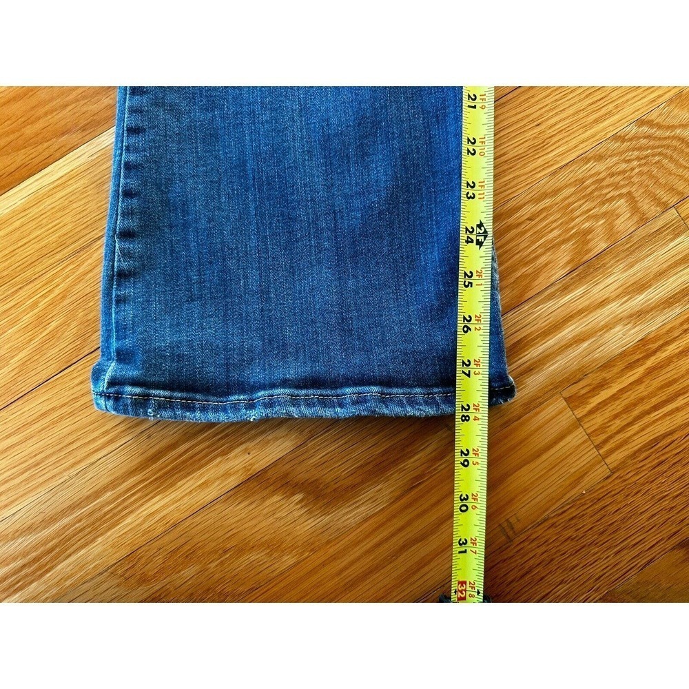LEVIS 726 Jeans Sz 32/28 Flare High Rise Med Wash Denim Stretch High Waist​​​​ - Picture 6 of 12